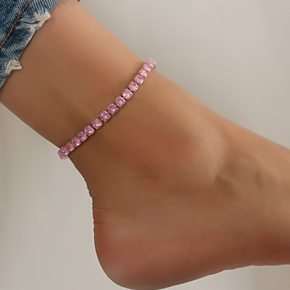 Full Stones CZ Anklet A 2111 (S) P