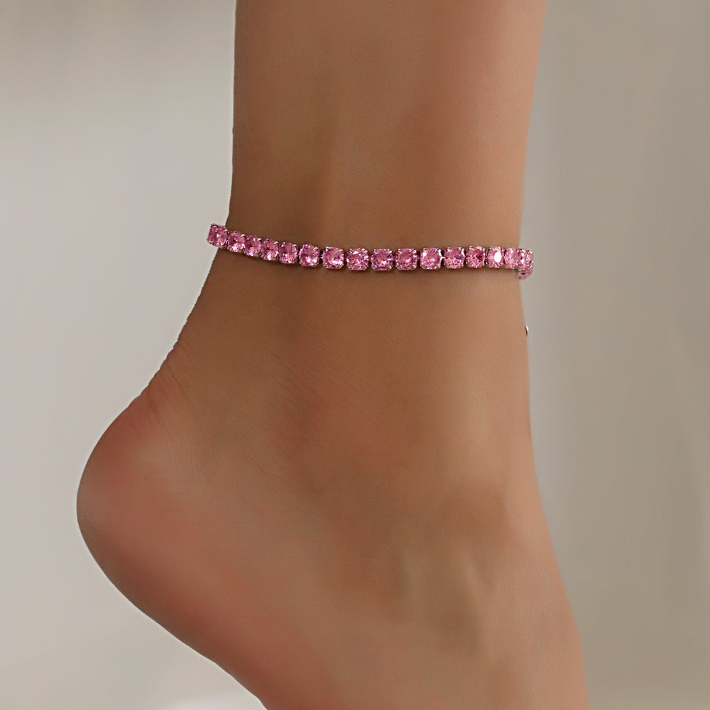 Full Stones CZ Anklet A 2111 (S) P