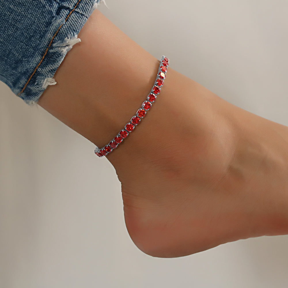 Full Stones CZ Anklet A 2111 (S) R