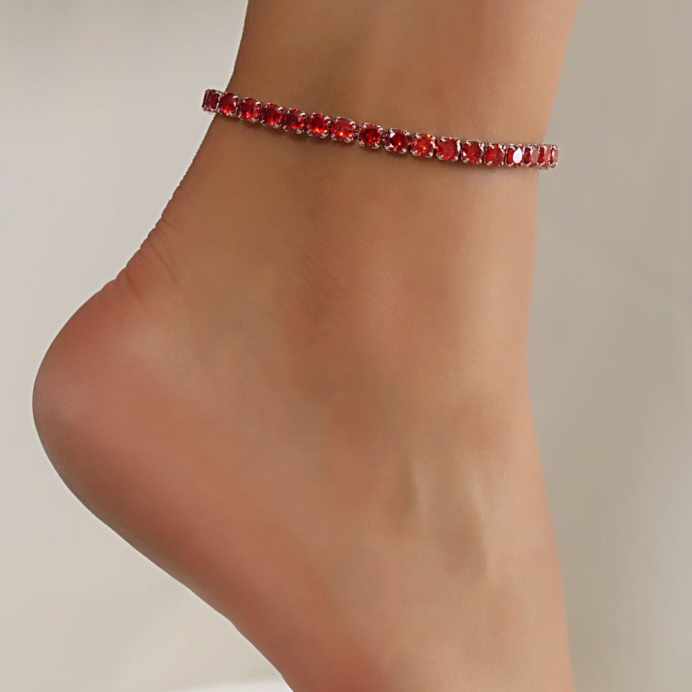 Full Stones CZ Anklet A 2111 (S) R