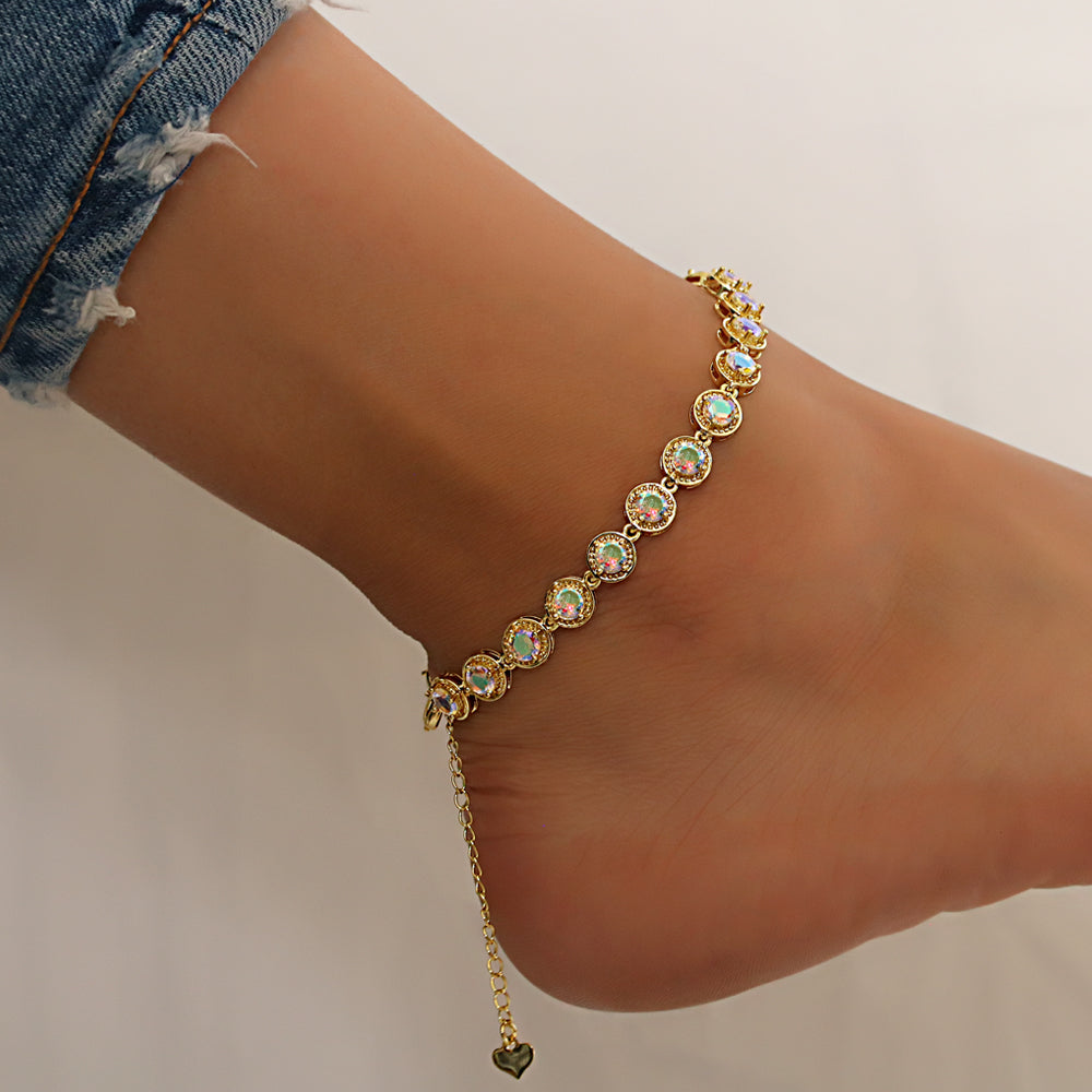 Full Stones CZ Anklet A 2112 AB (G)