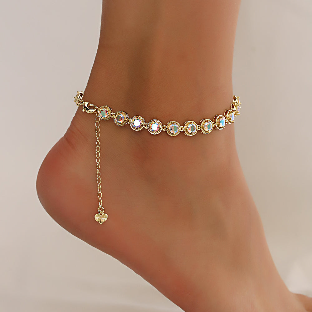 Full Stones CZ Anklet A 2112 AB (G)