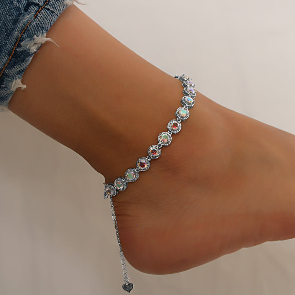 Full Stones CZ Anklet A 2112 (S) AB