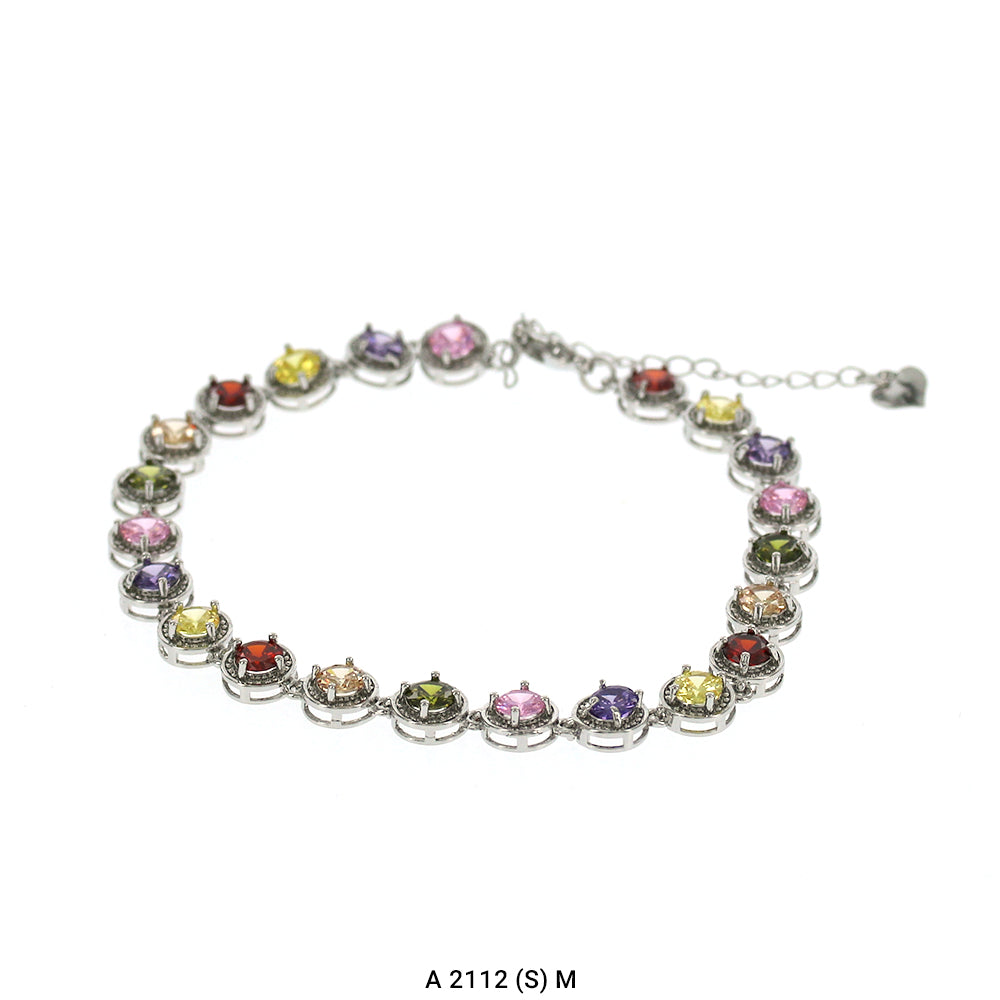 Full Stones CZ Anklet A 2112 (S) M