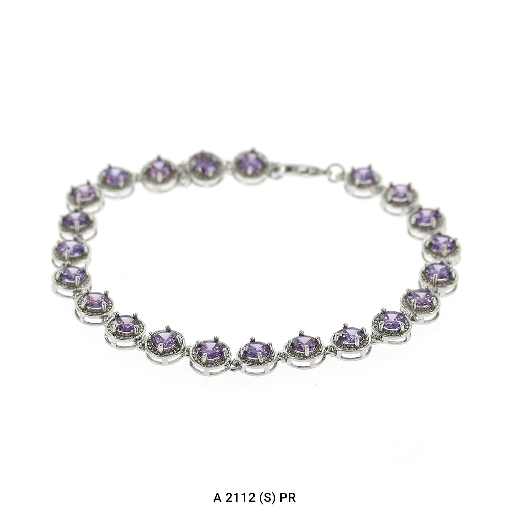 Full Stones CZ Anklet A 2112 (S) PR