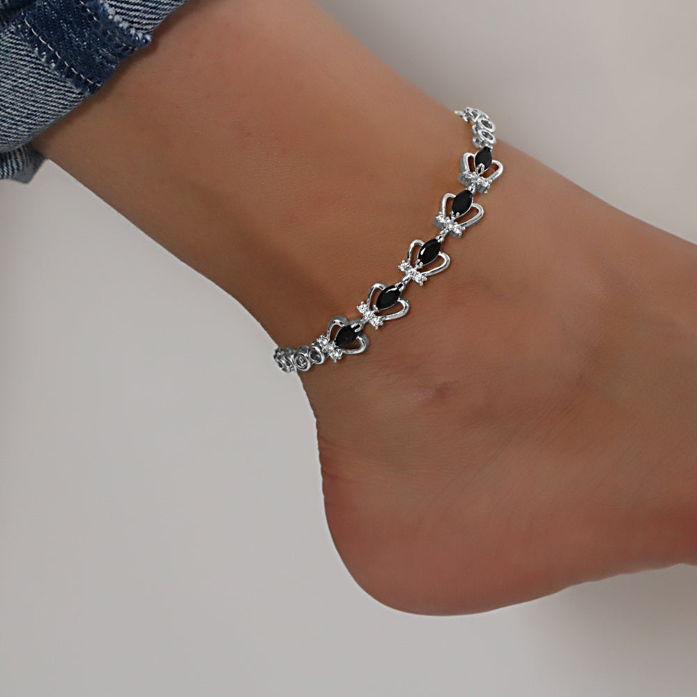 CZ Anklet A 2113 BK ( S )