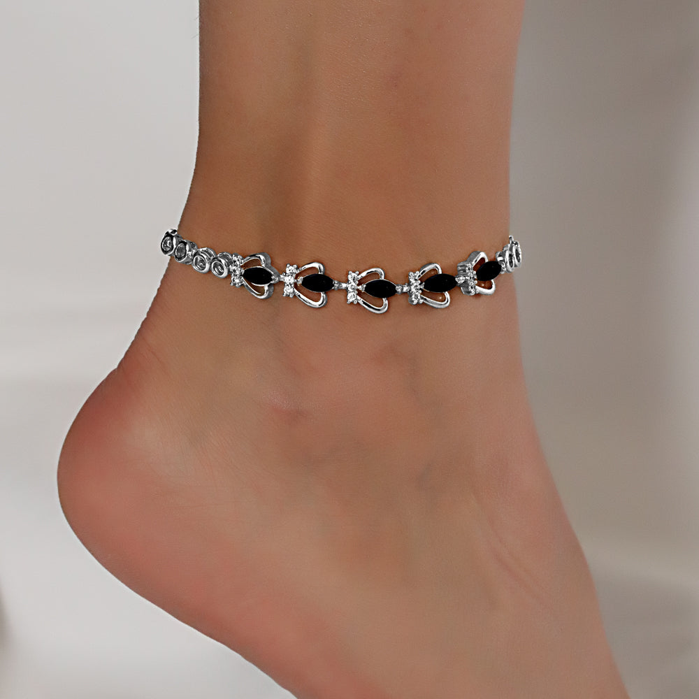 CZ Anklet A 2113 BK ( S )