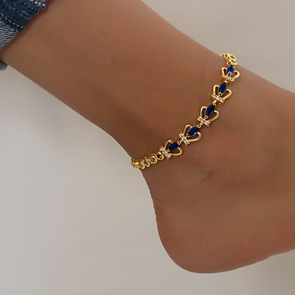 CZ Anklet A 2113 (G) BL