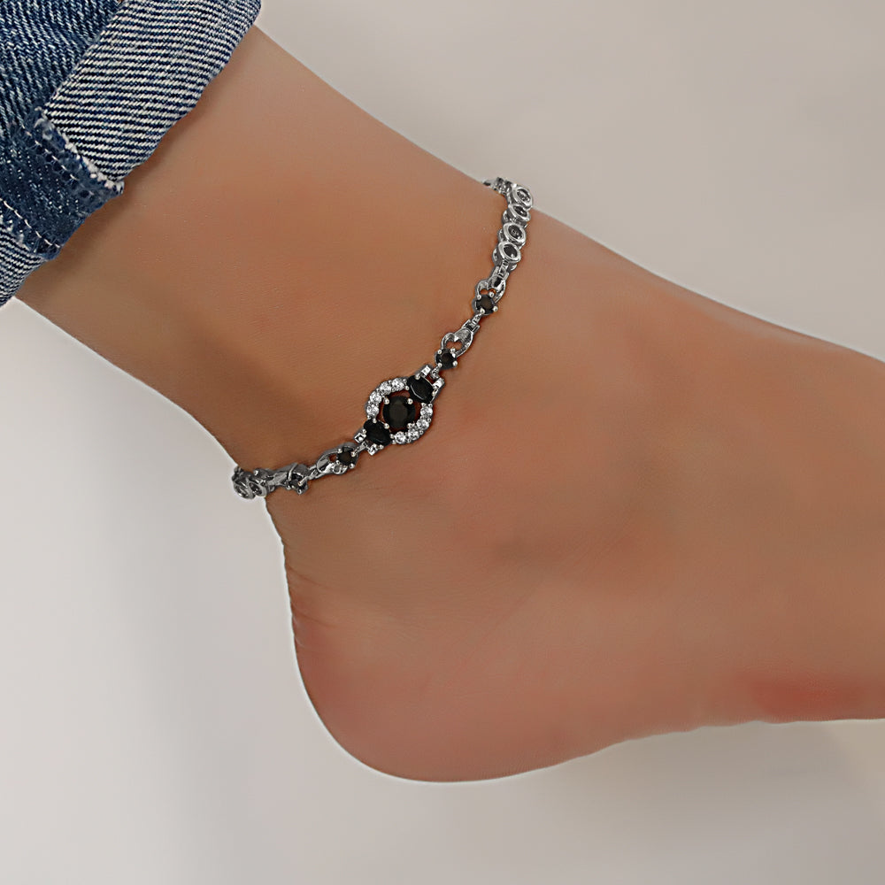 CZ Anklet A 2114 BK ( S )