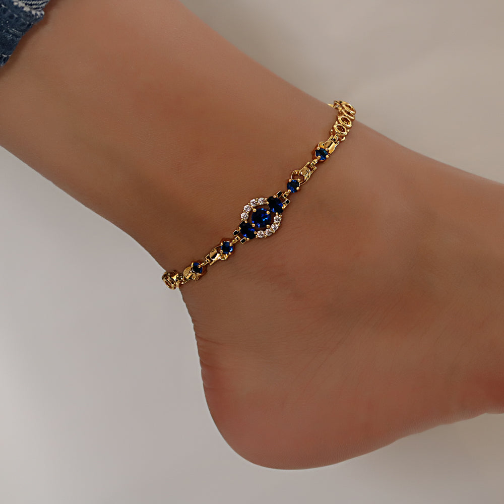 CZ Anklet A 2114 BL (G)