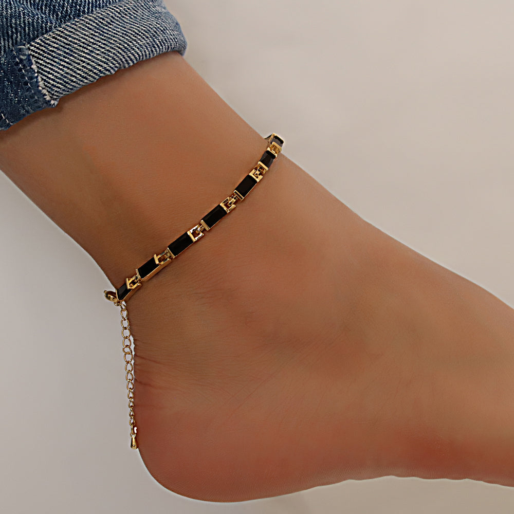 CZ Anklet A 2115 G BK