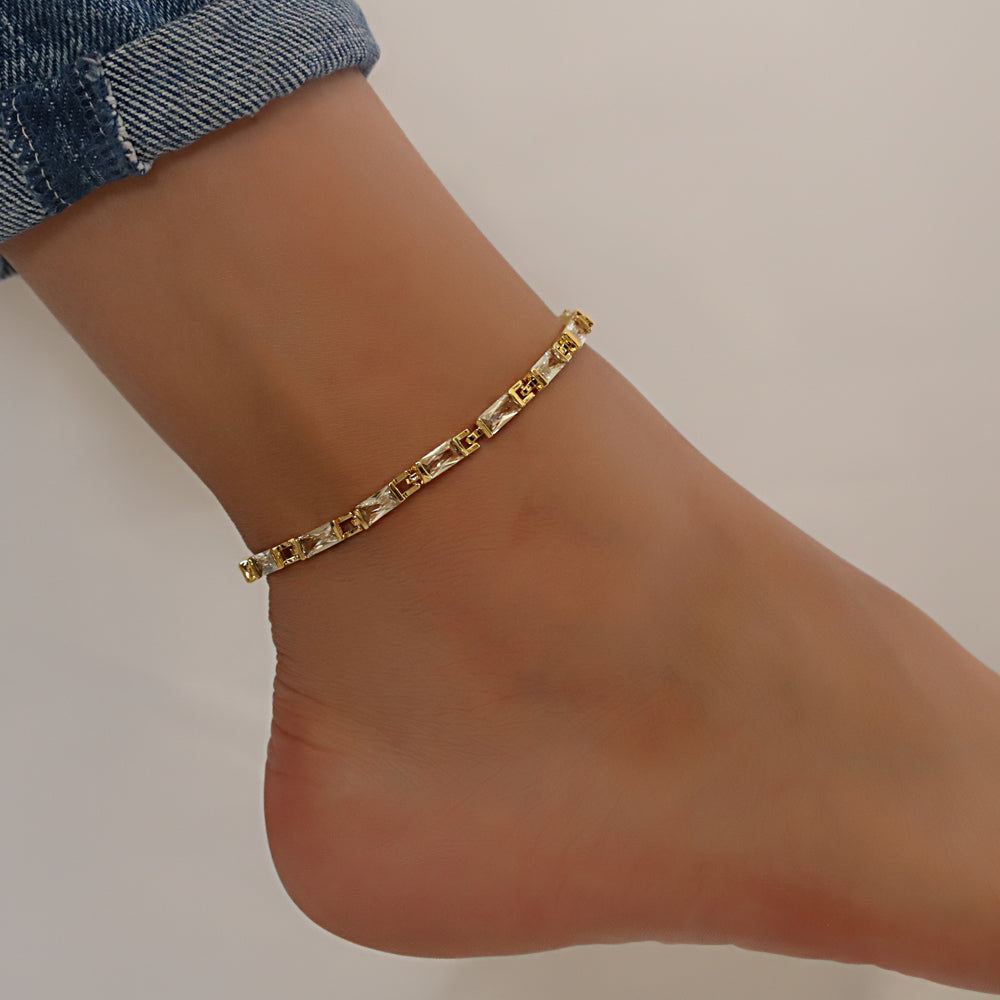 CZ Anklet A 2115 G W