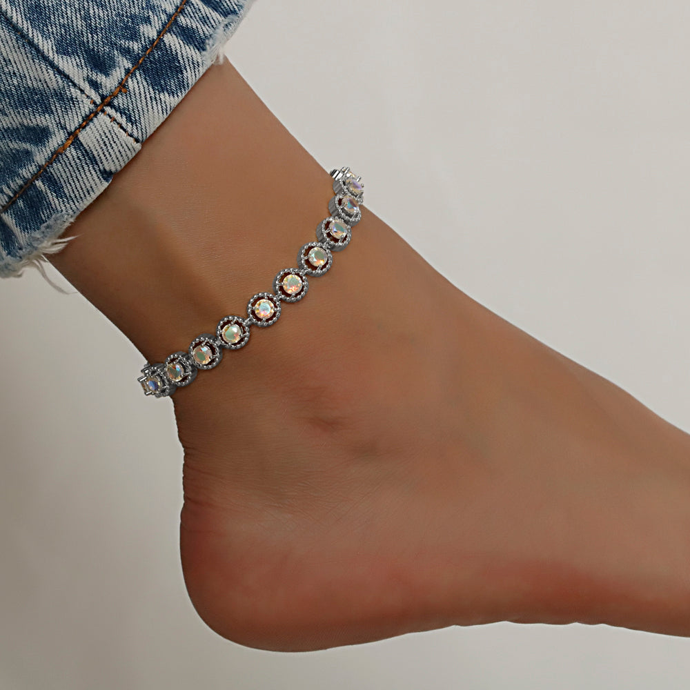 Full Stones CZ Anklet A 2116 (S) AB