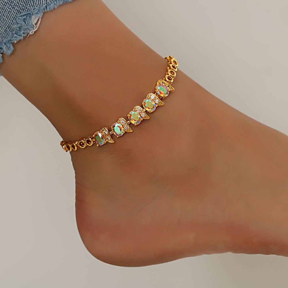 CZ Anklet A 2117 G AB