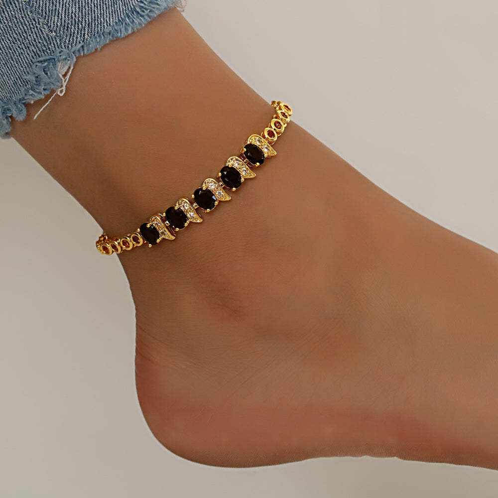 CZ Anklet A 2117 BK (G)