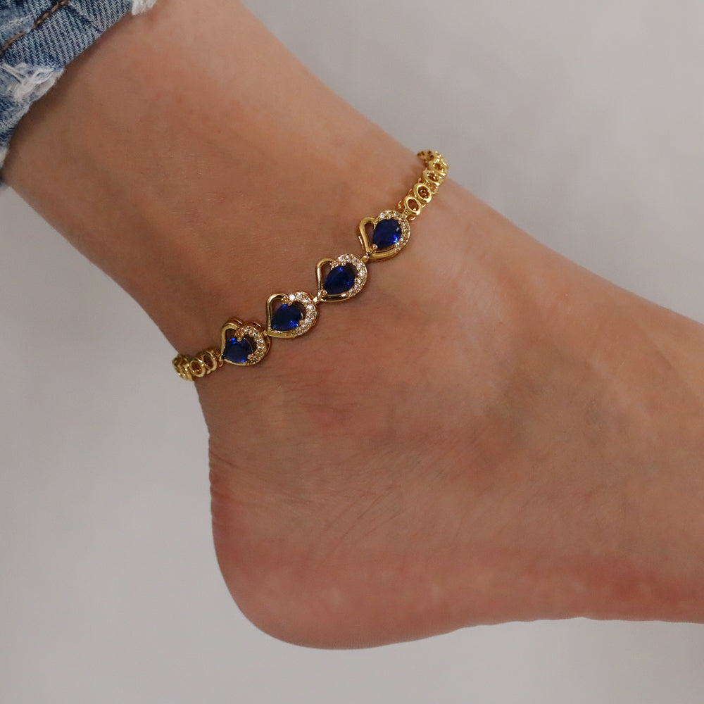 CZ Anklet A 2119 BL (G)