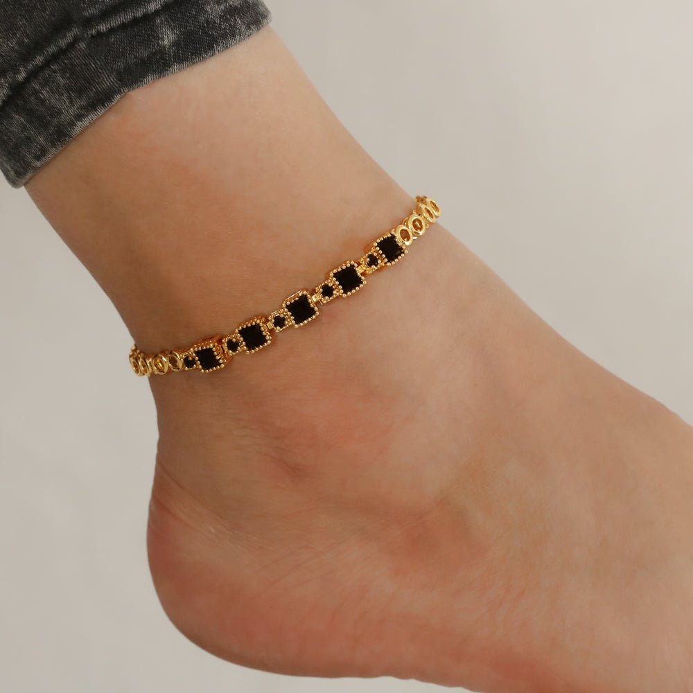 CZ Anklet A 2124 BK (G)