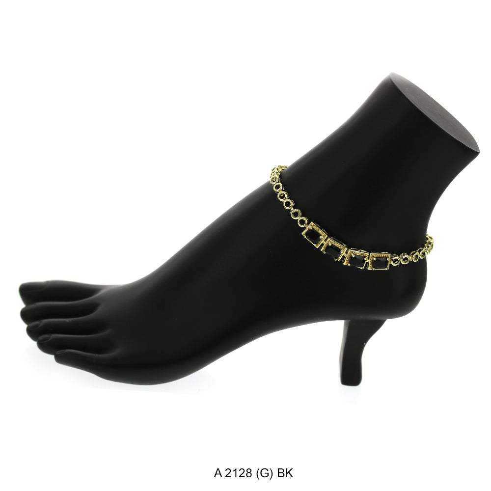 CZ Anklet A 2128 (G) BK