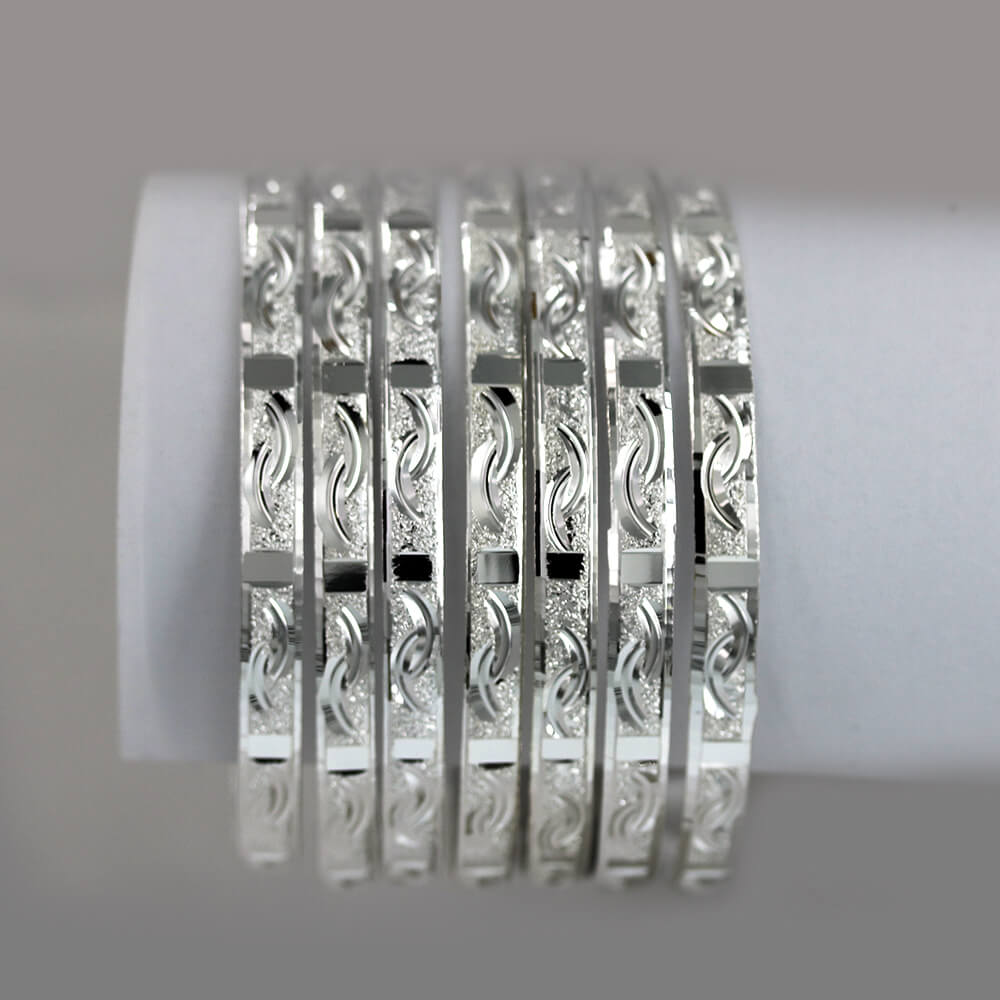 Silver 6 MM Sugar 7 Day Bangles Seminarios B 2002-2