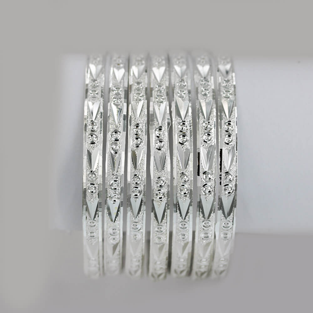 Silver 6 MM Sugar 7 Day Bangles Seminarios B 2002-2