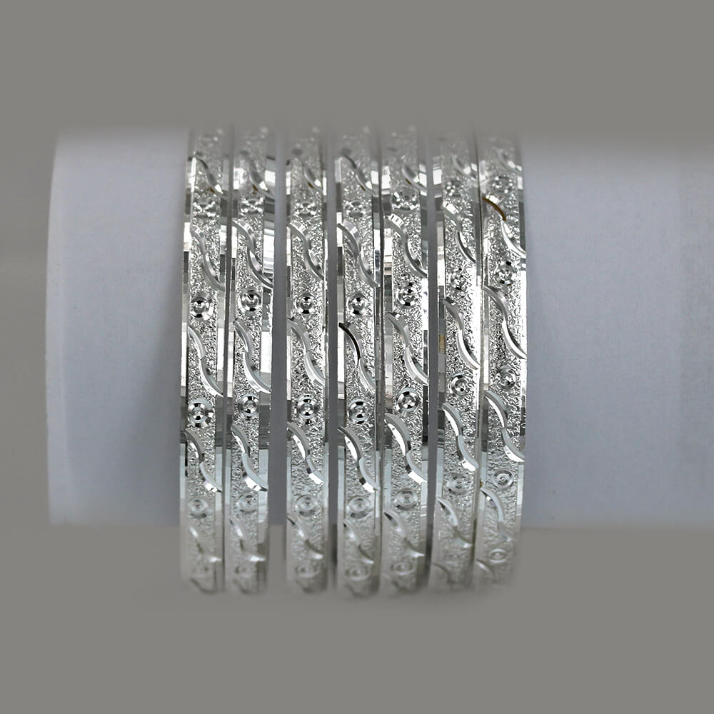 Silver 6 MM Sugar 7 Day Bangles Seminarios B 2002-2