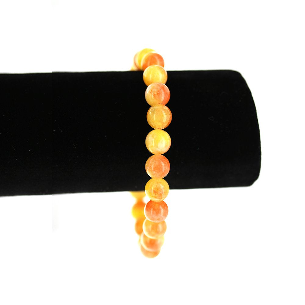 8 MM Natural Stone Elastic Bracelet BRS 1025 OC