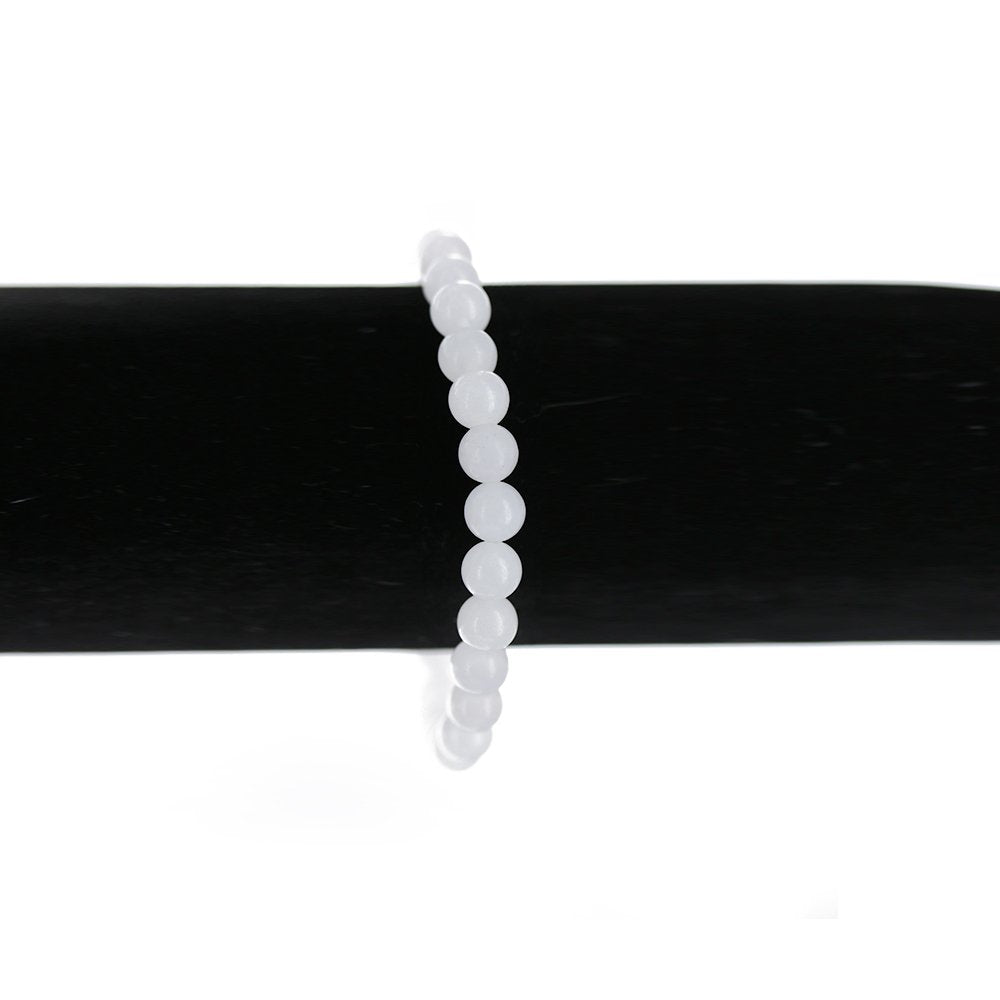 8 MM Natural Stone Elastic Buddha Bracelet BRS 1041 MS