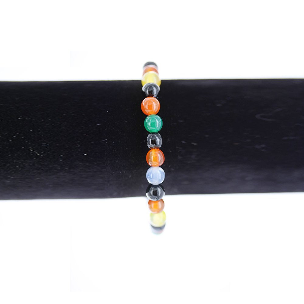 6 MM Natural Stone Elastic Bracelet BRS 1041 9P