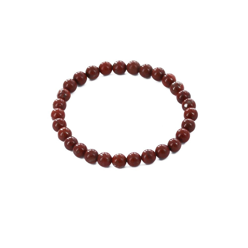 6 MM Natural Stone Elastic Bracelet BRS 1041 R