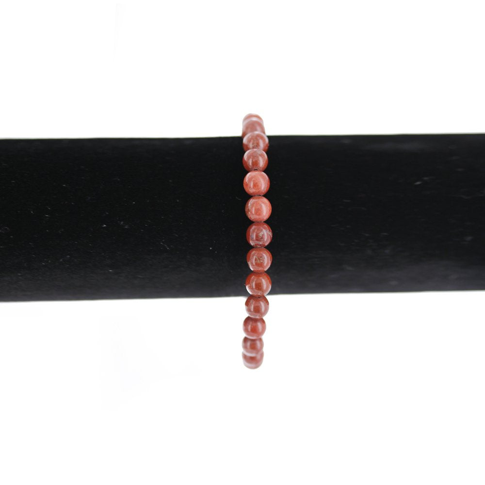 6 MM Natural Stone Elastic Bracelet BRS 1041 R