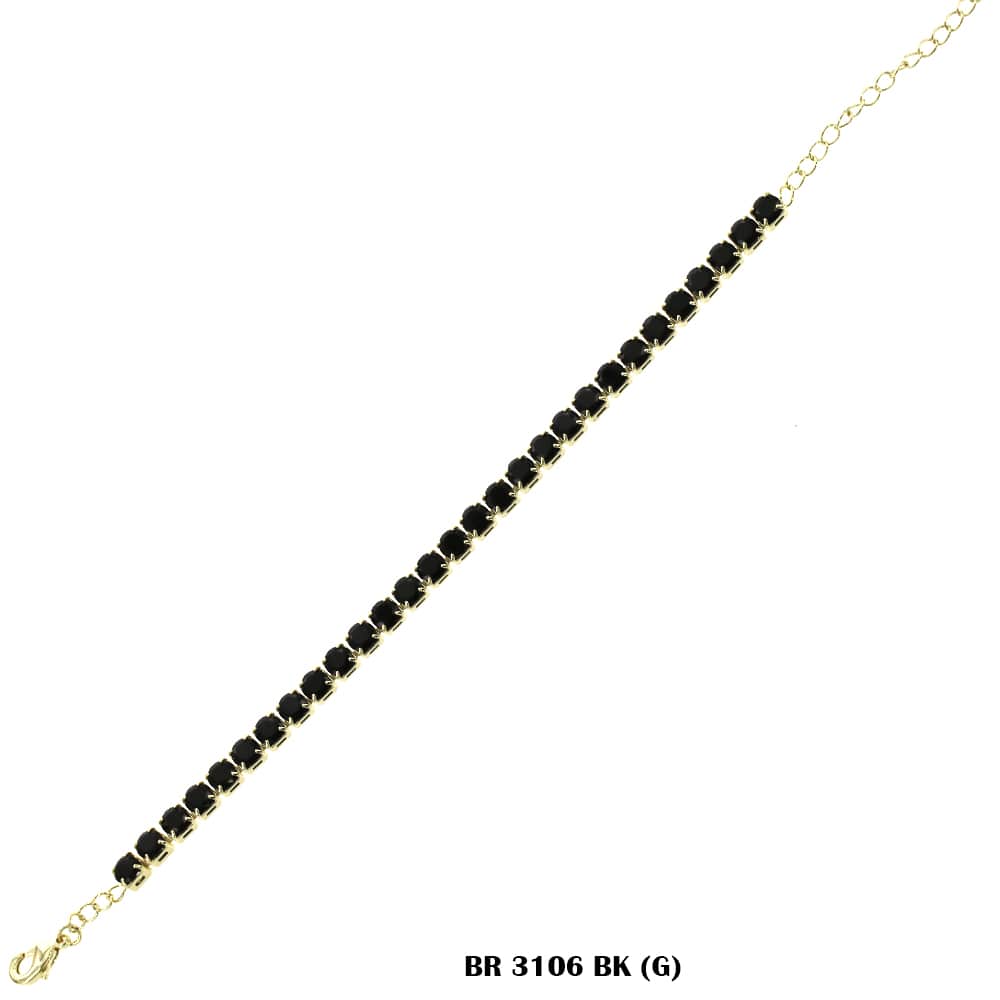 Full Stones CZ Bracelet BR 3106 (G) BK