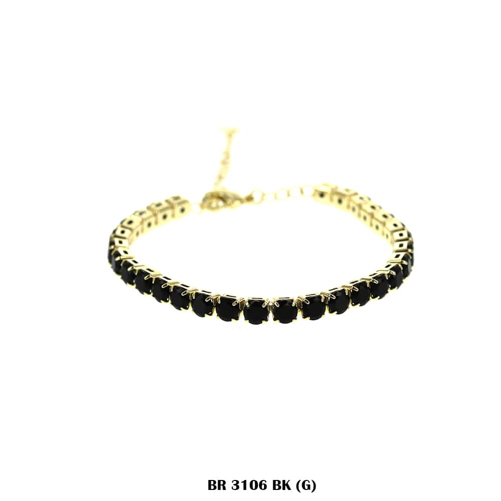 Full Stones CZ Bracelet BR 3106 (G) BK