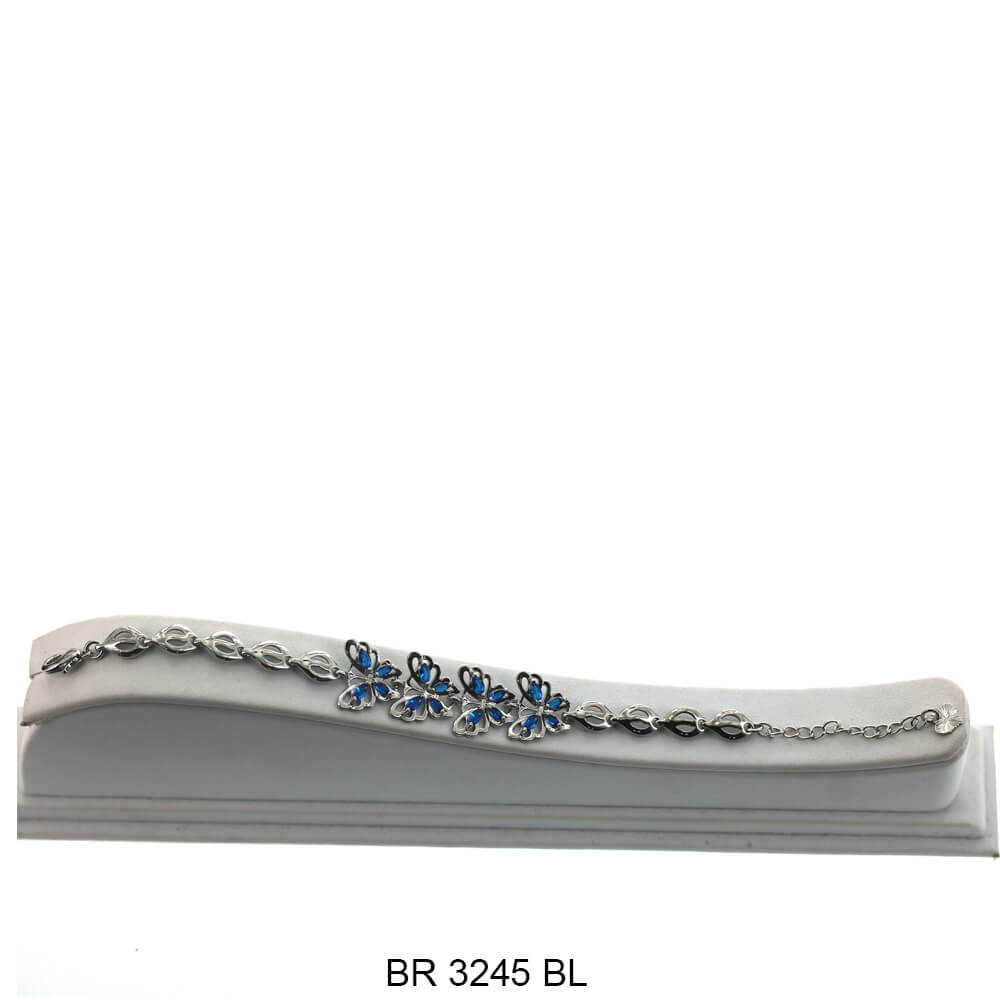 Brazalete Mariposa CZ BR 3245 BL S