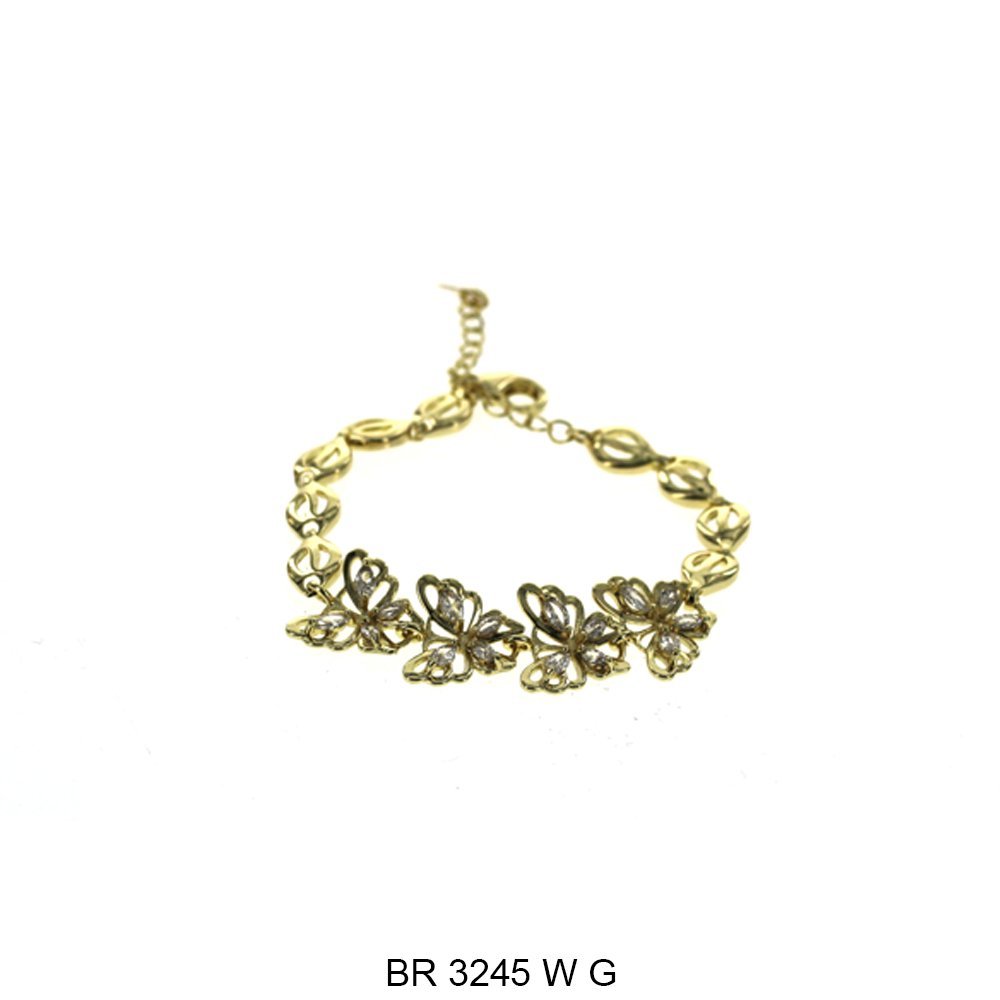 Brazalete Mariposa CZ BR 3245 WG