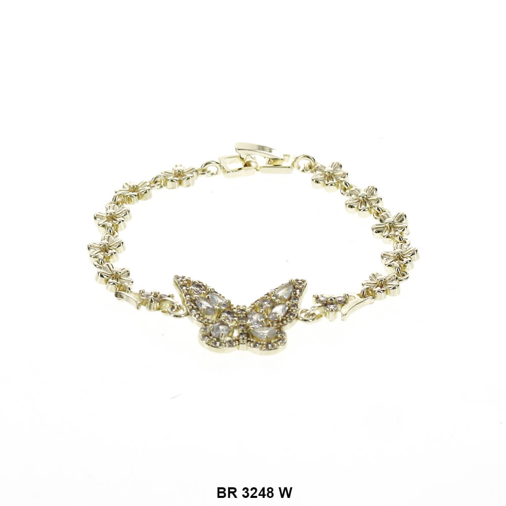 Butterfly CZ Bracelet BR 3248 W