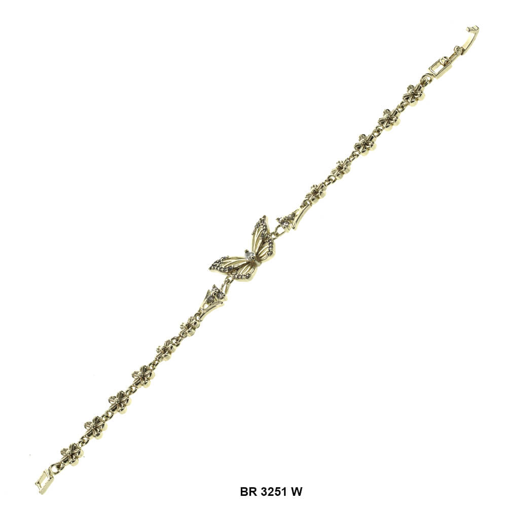 Butterfly CZ Bracelet BR 3251 W