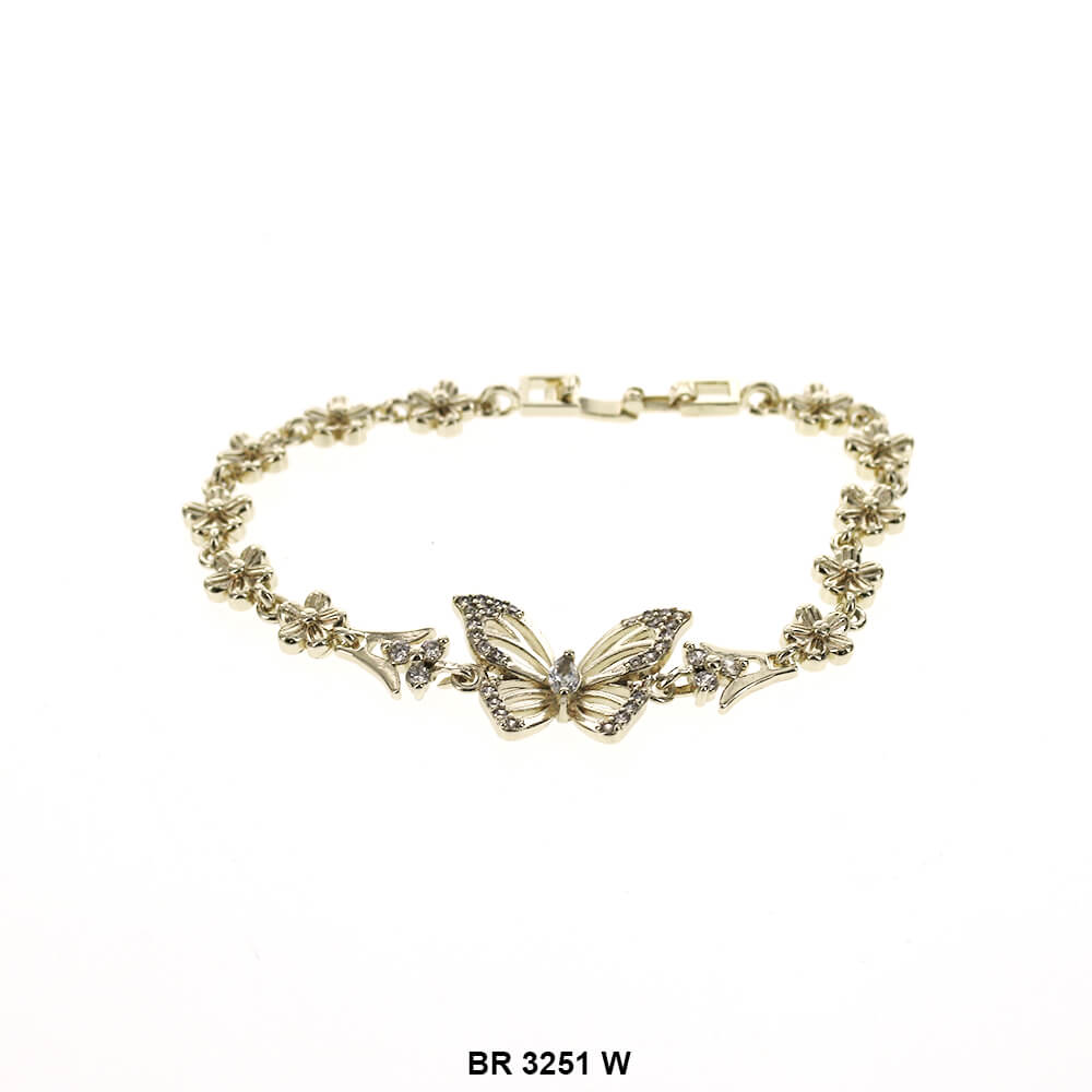 Butterfly CZ Bracelet BR 3251 W