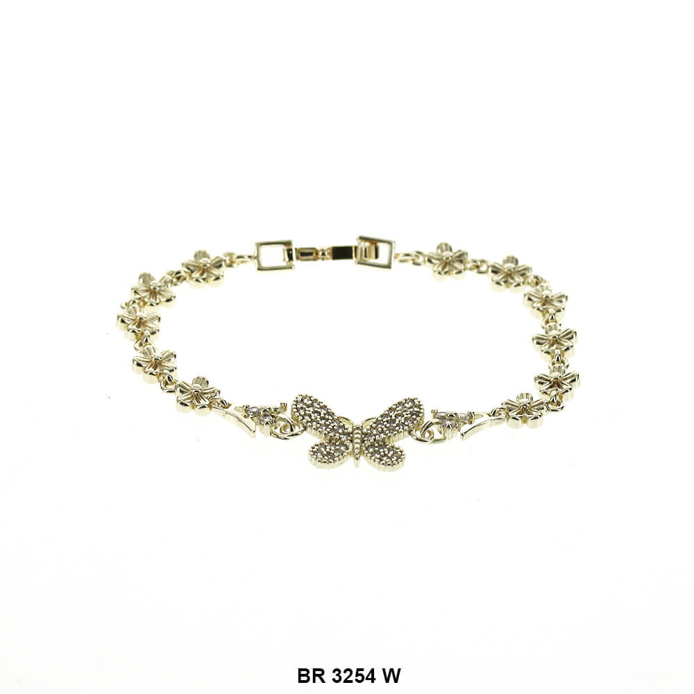 Butterfly CZ Bracelet BR 3254 W