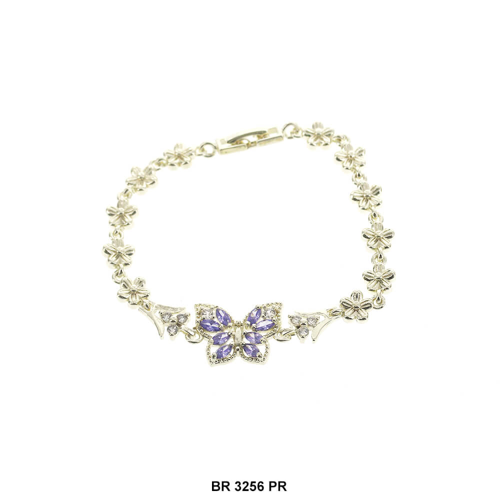 Butterfly CZ Bracelet BR 3256 PR