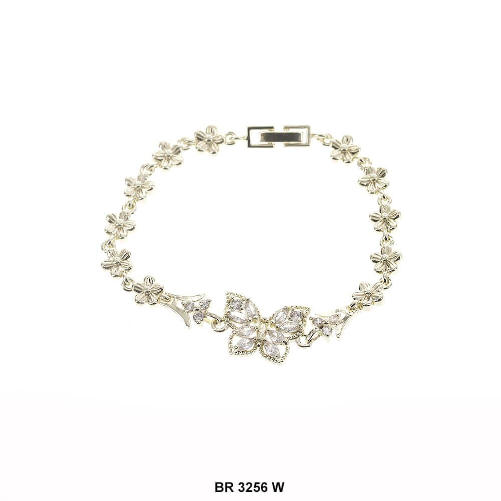 Butterfly CZ Bracelet BR 3256 W