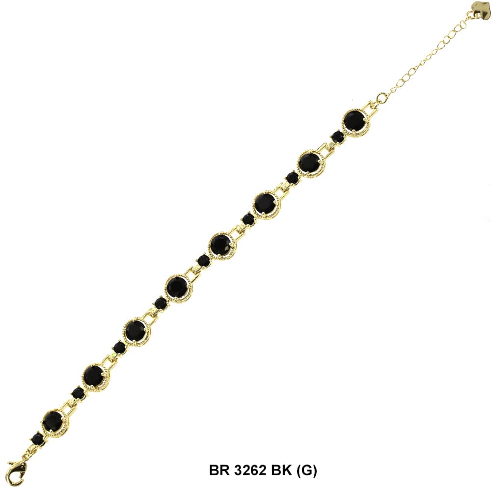 Full Stones CZ Bracelet BR 3262 (G) BK