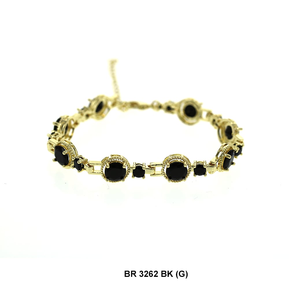 Full Stones CZ Bracelet BR 3262 (G) BK