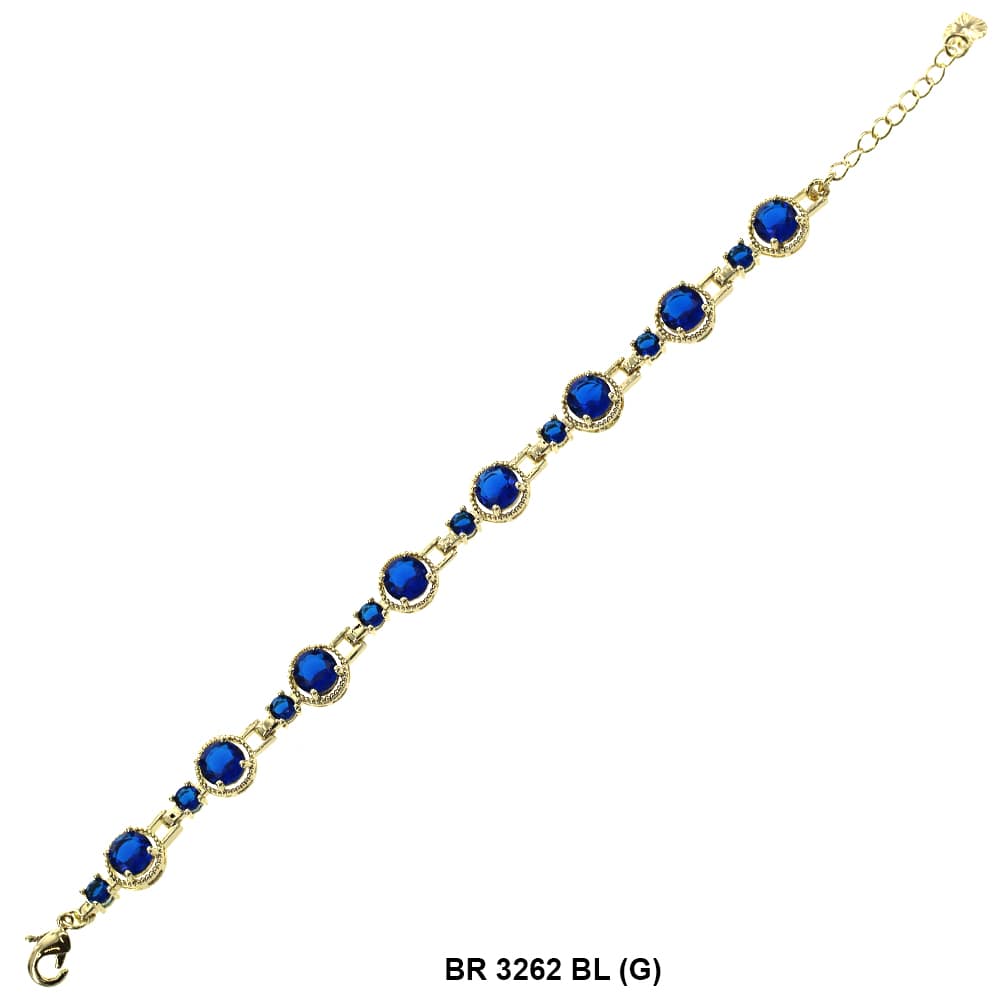 Pulsera Full Stones CZ BR 3262 G BL