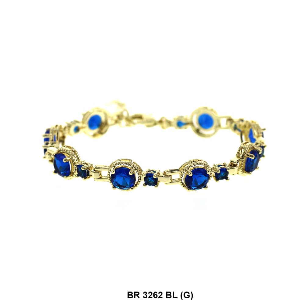 Pulsera Full Stones CZ BR 3262 G BL