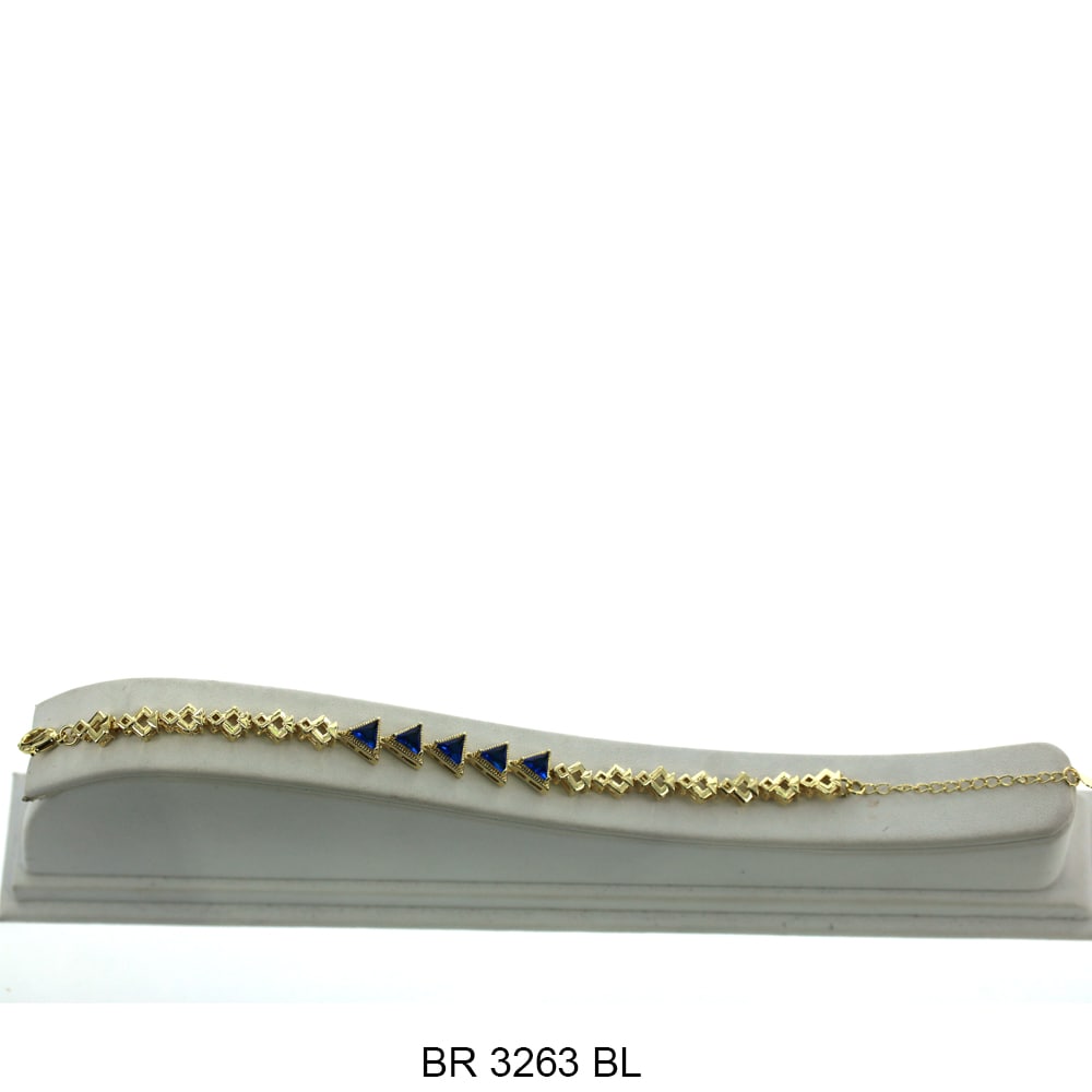 Brazalete CZ BR 3263 (G) BL