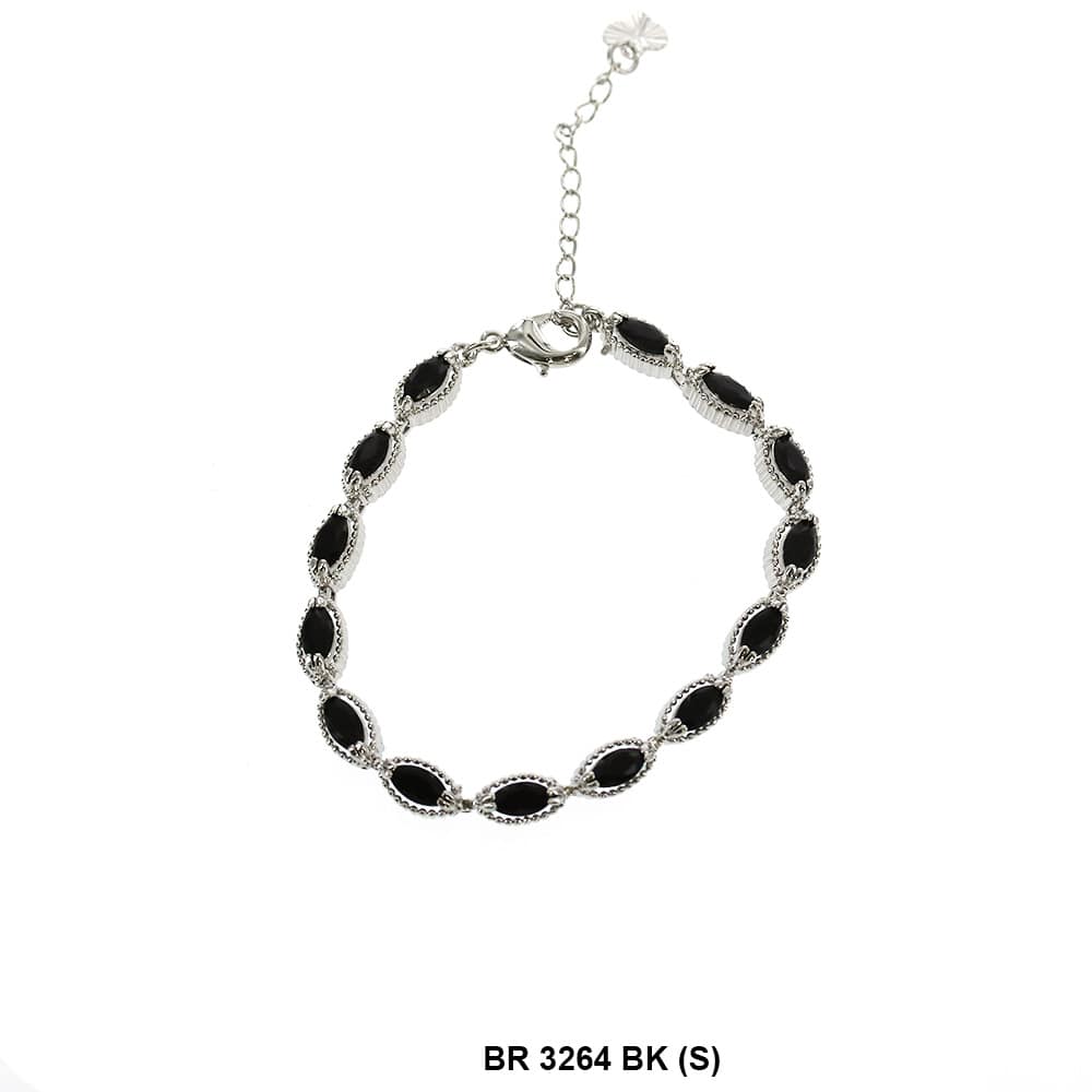 Full Stones CZ Bracelet BR 3264 (S) BK