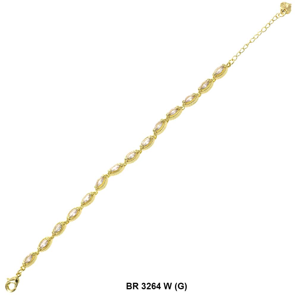 Full Stones CZ Bracelet BR 3264 (G) W