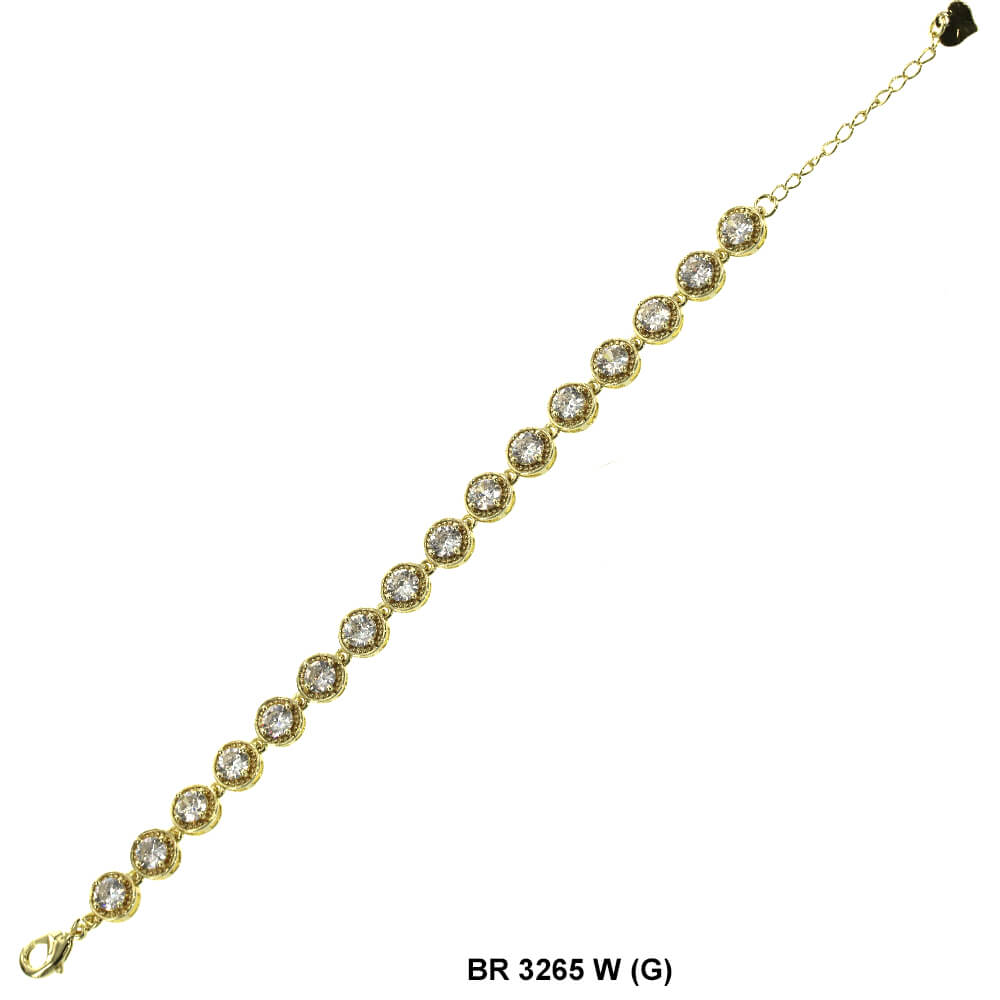 Full Stones CZ Bracelet BR 3265 (G) W