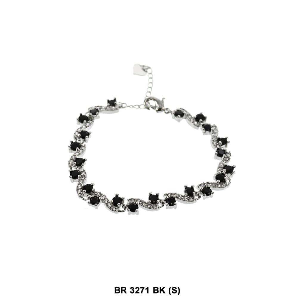 Full Stones CZ Bracelet BR 3271 S BK