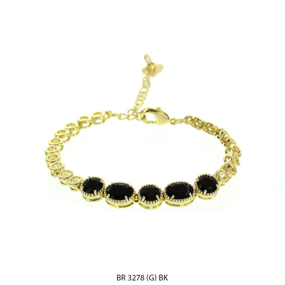 CZ Bracelet BR 3278 (G) BK